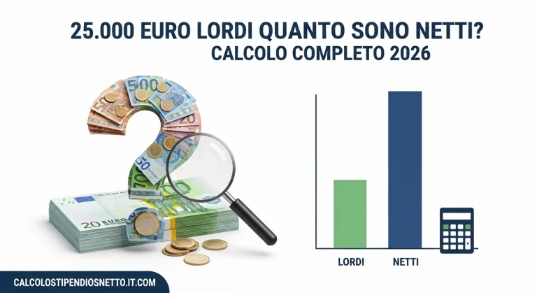 25.000 Euro Lordi Quanto Sono Netti