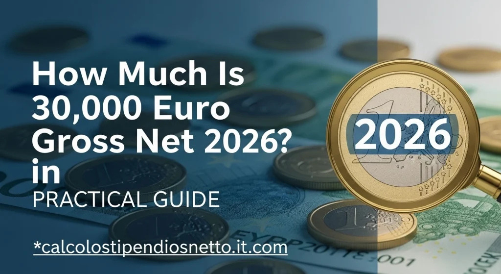 30.000 Euro Lordi Quanto Sono Netti nel 2026