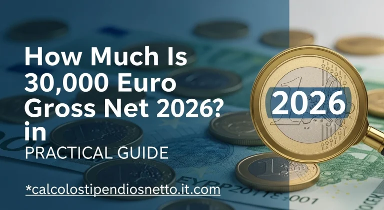 30.000 Euro Lordi Quanto Sono Netti nel 2026
