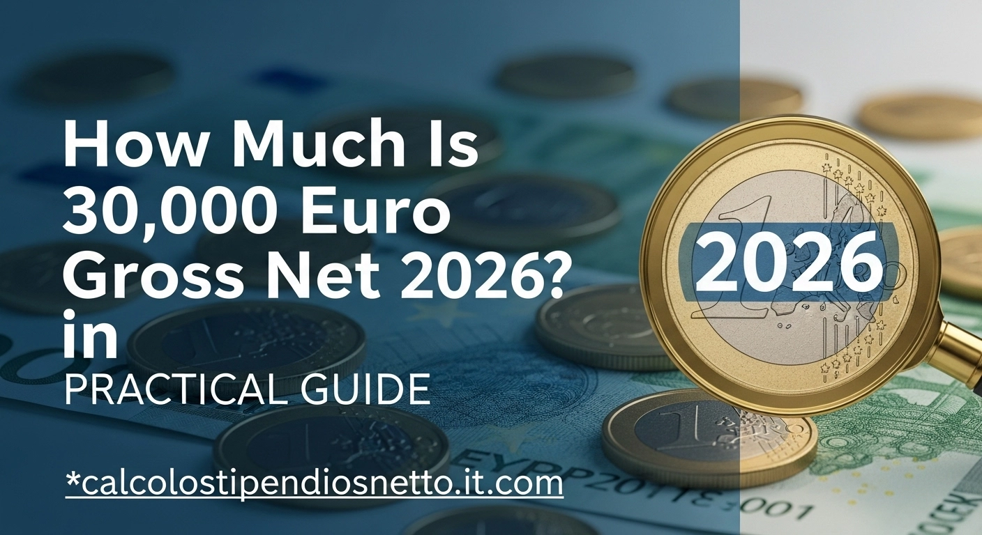 30.000 Euro Lordi Quanto Sono Netti nel 2026