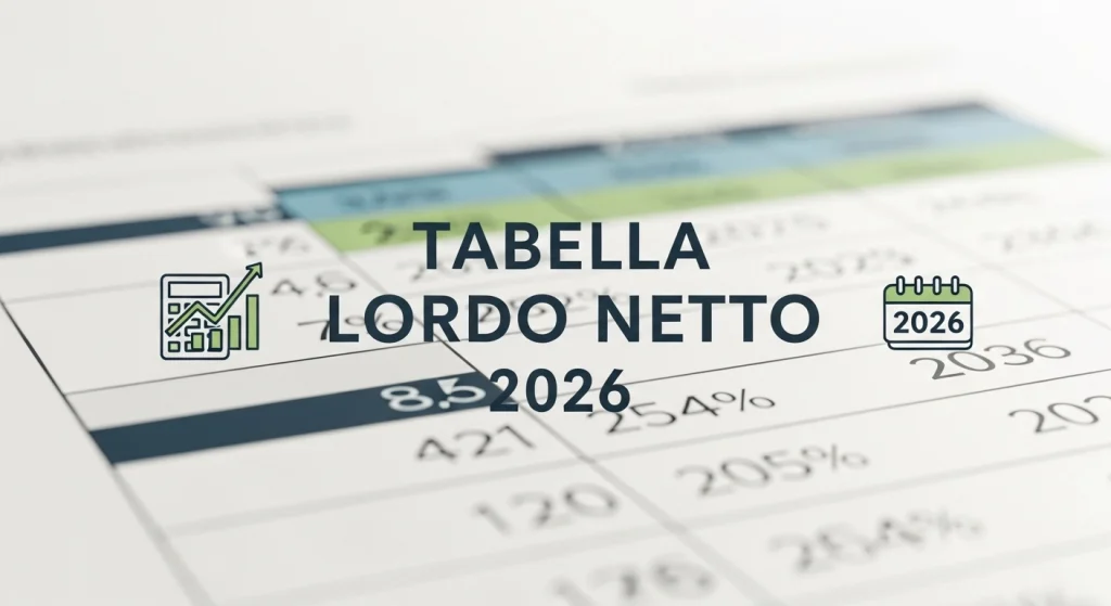 Tabella Lordo Netto 2026
