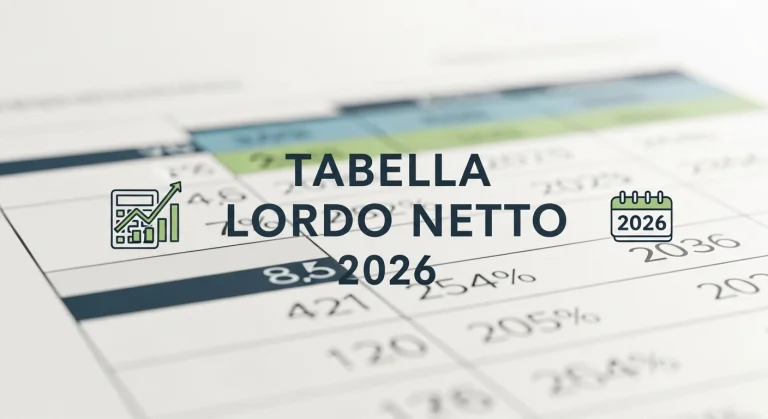 Tabella Lordo Netto 2026