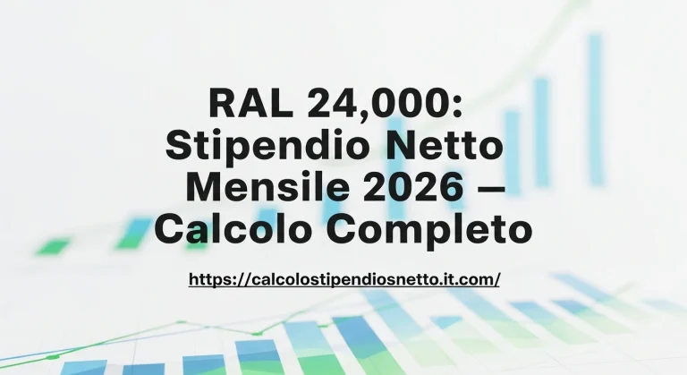 RAL 24.000 Stipendio Netto - calcolostipendiosnetto